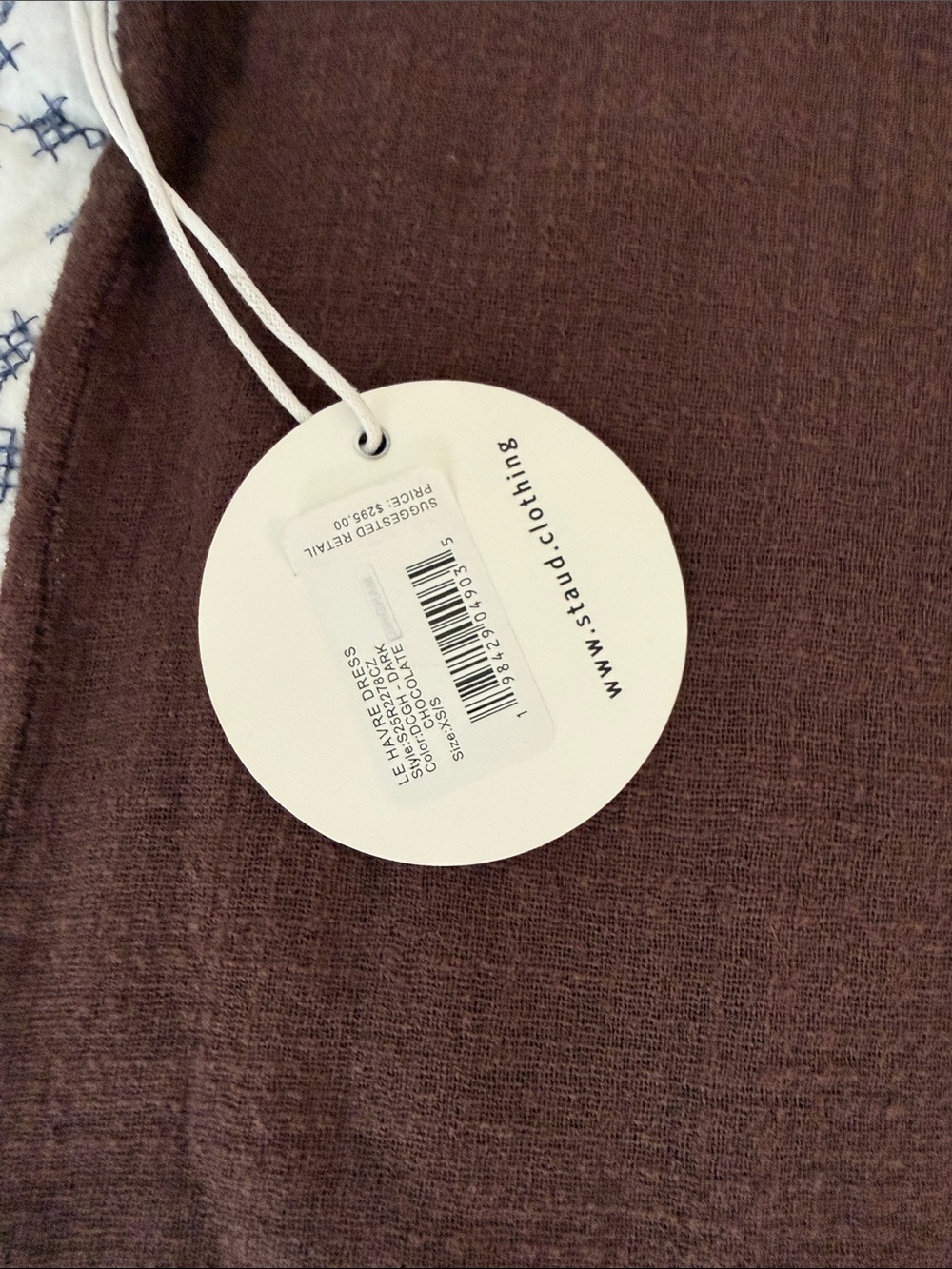 STAUD Brown Fringed Short-Sleeve Maxi Dress - Picture 9 of 12